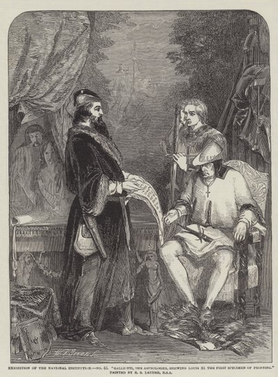 Galliotti, the Astrologer, Showing Louis XI the First Specimen of Printing by Robert Sauber